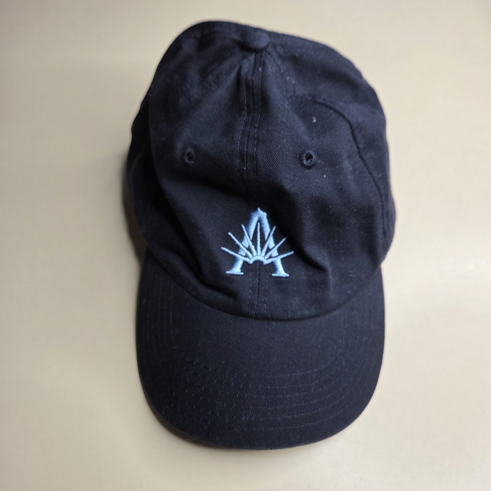 Astral Tequila Navy Blue Baseball Cap Adjustable Leather Strap Logo Hat